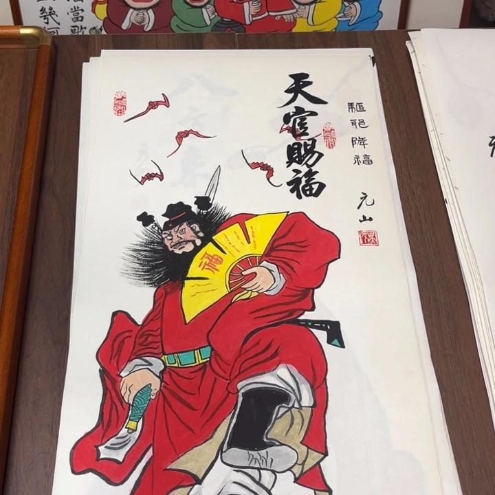 国画纯手绘禅意画作品