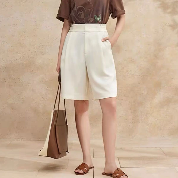 气质通勤休闲五分裤5642