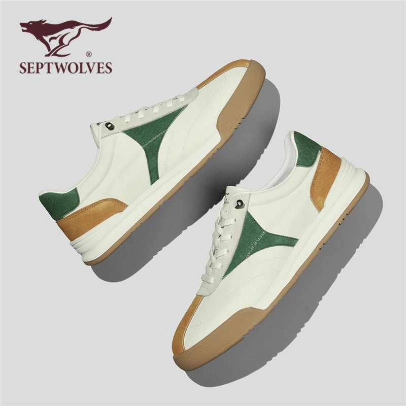 七匹狼正品男鞋秋季轻便透气休闲板鞋男款轻便百搭运动软底阿甘鞋