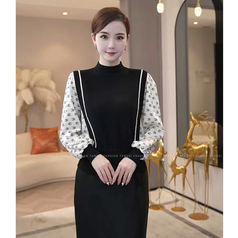 现货2025年秋冬【LT24-Q816】含绵羊毛套头黑色内搭外穿针织衫毛衣