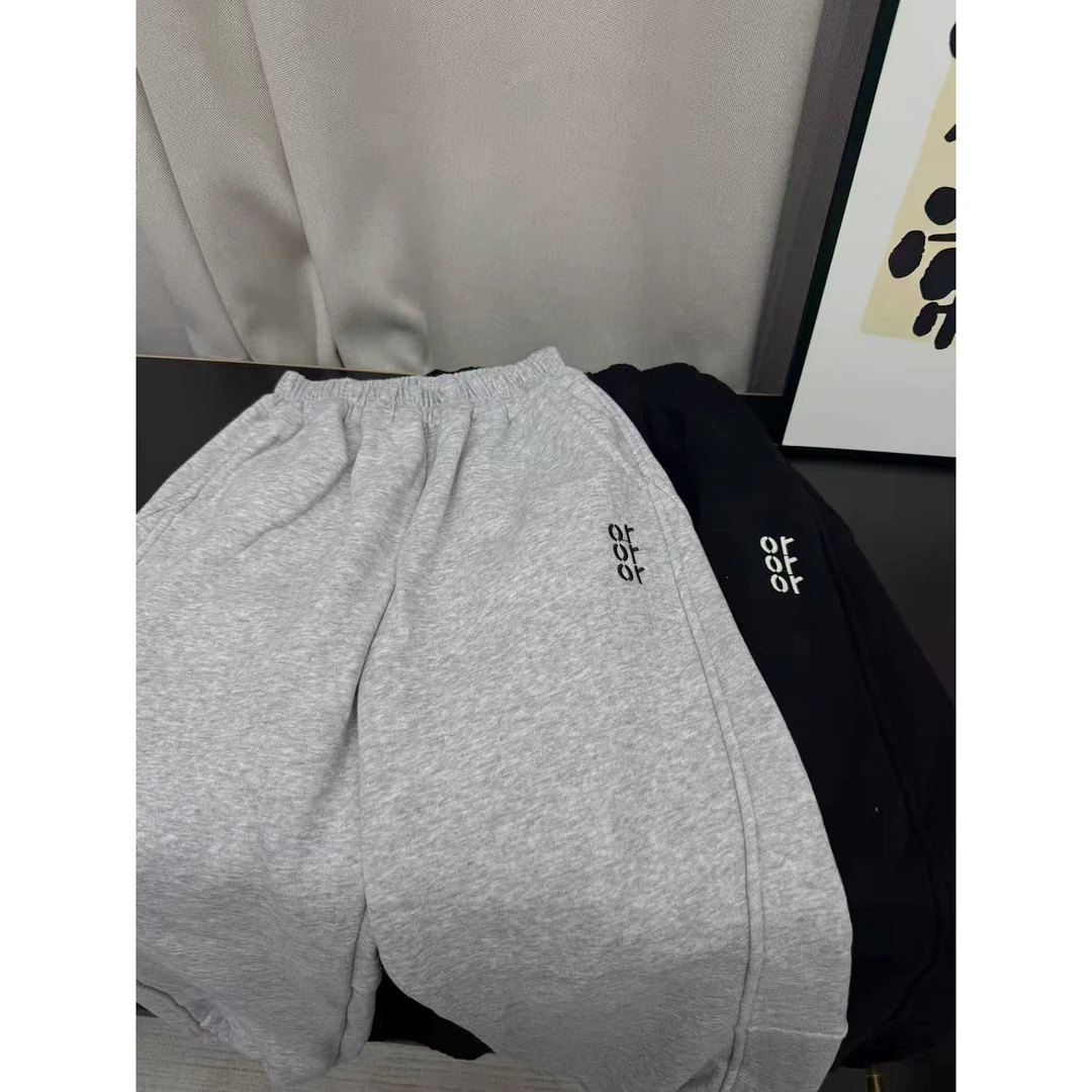 加绒束口休闲卫裤