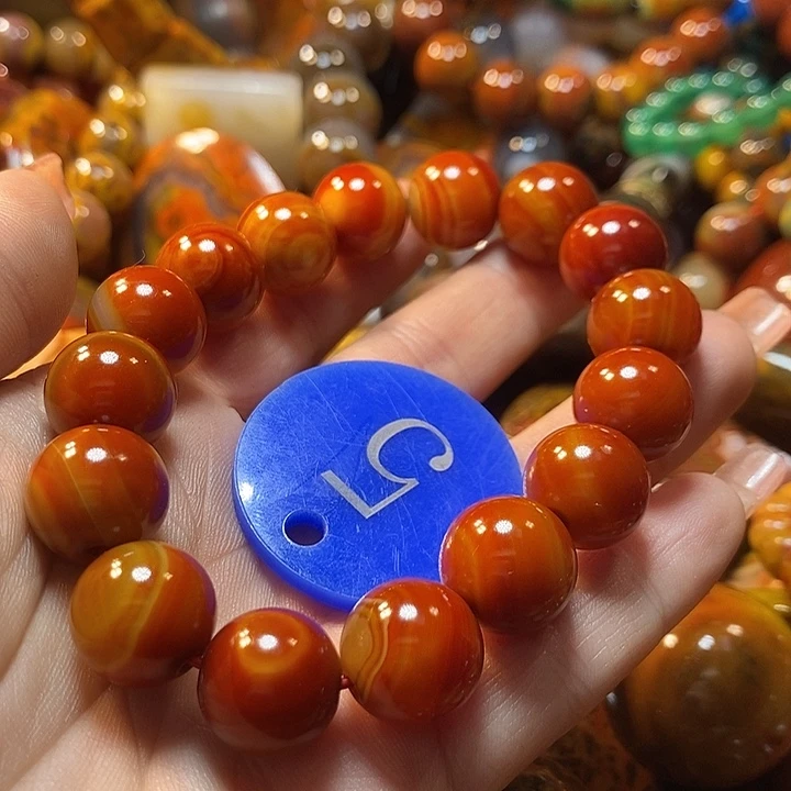 柳***树玛瑙/玉髓未镶嵌手链