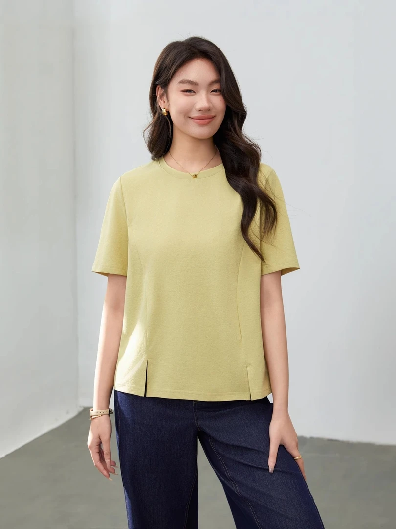 大码女装胖mm夏装新款冰凉防晒棉质短袖T恤宽松显瘦百搭棉质上衣