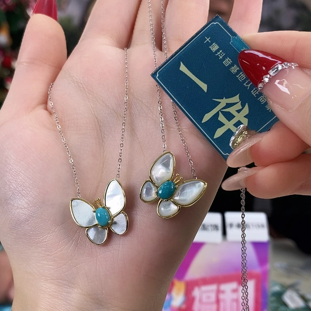 绿松石银S925镶嵌珠宝奇石多样性发货