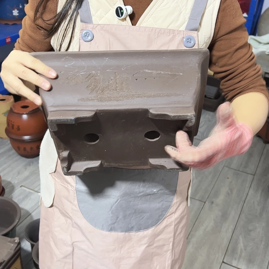 32刻绘马槽花盆花盆