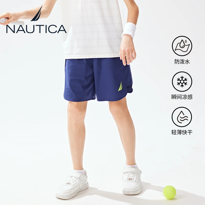nautica/诺帝卡男女青少年轻薄凉感防泼水透气夏季户外跑步运动裤