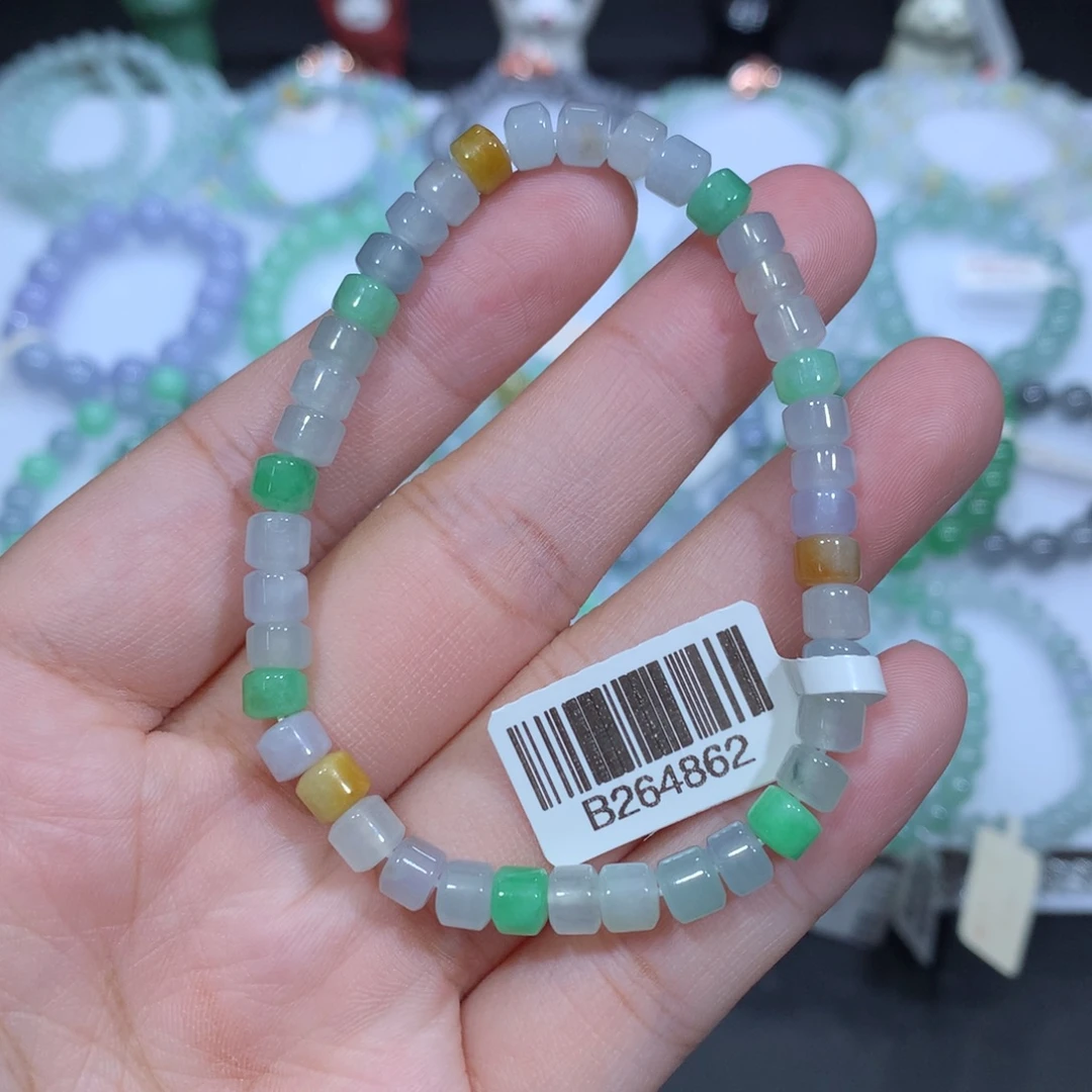 翡翠未镶嵌手串天然