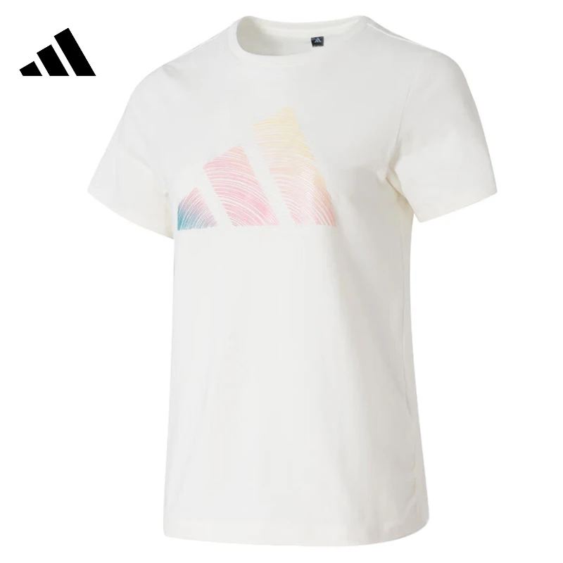 adidas阿迪达斯【环】女子运动休闲短袖T恤JL6284