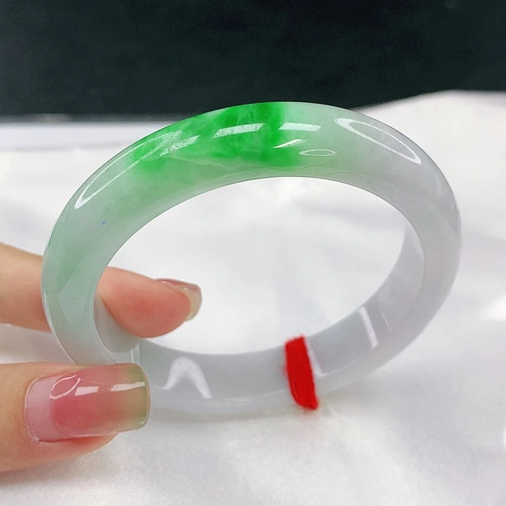 翡翠未镶嵌手镯圈55，18056