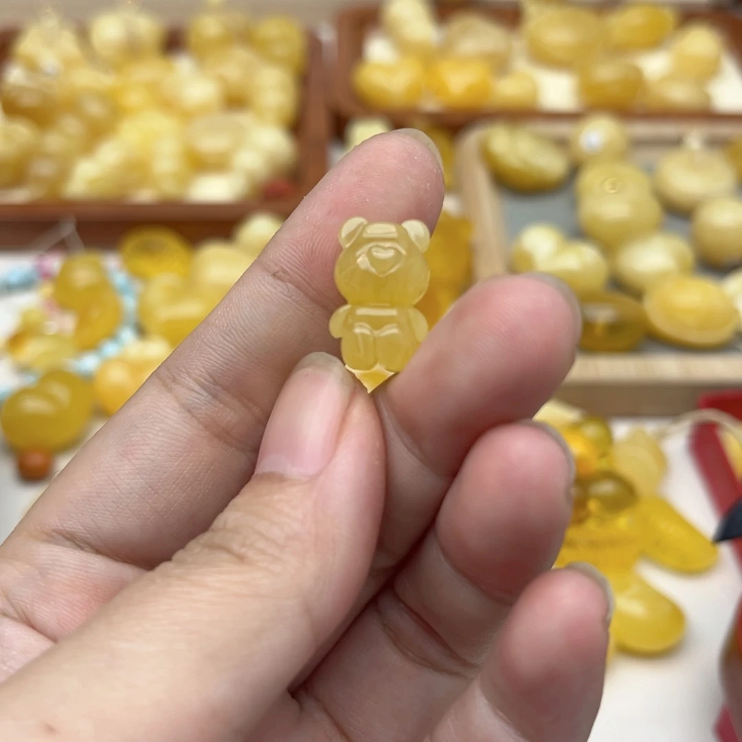 裸石蜜蜡未镶嵌天然
