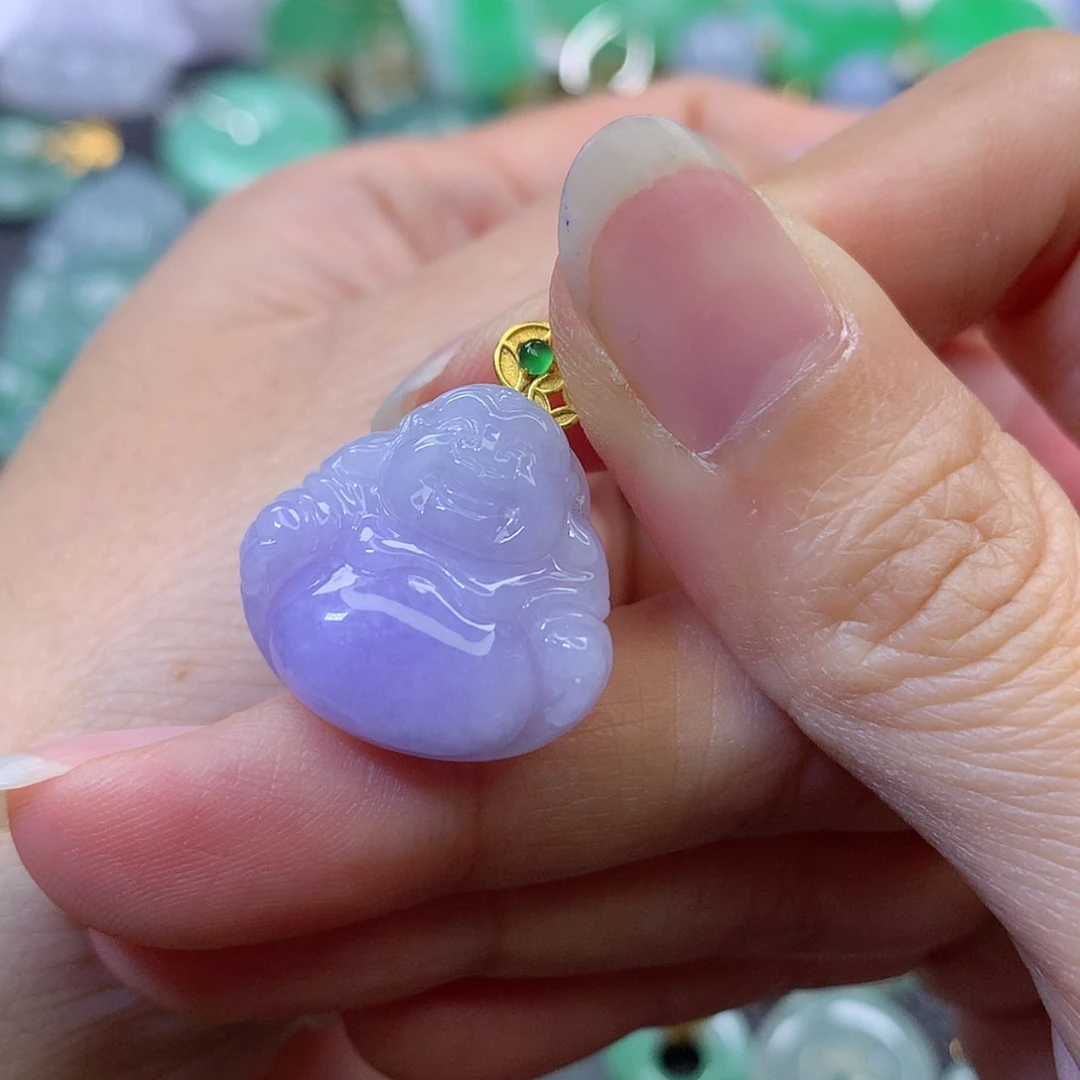 【闪购商品】吊坠(赠链)18K金镶嵌翡翠