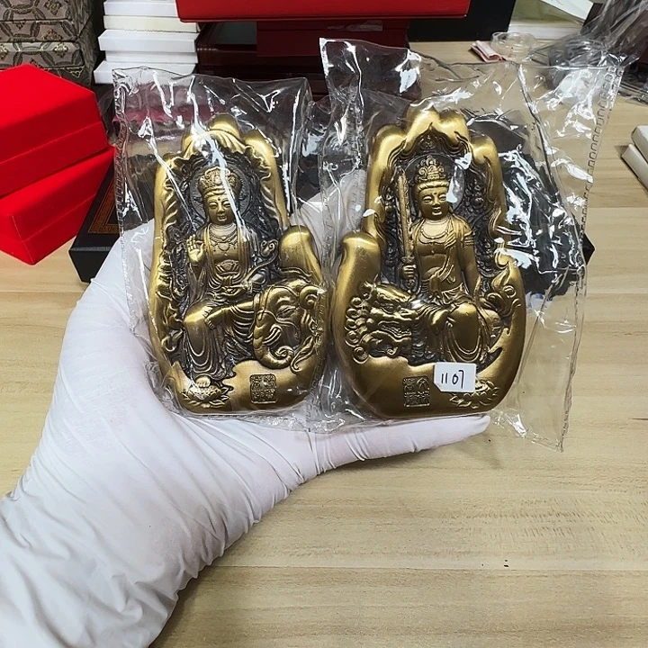 其他普通金属文殊普贤一对铜章