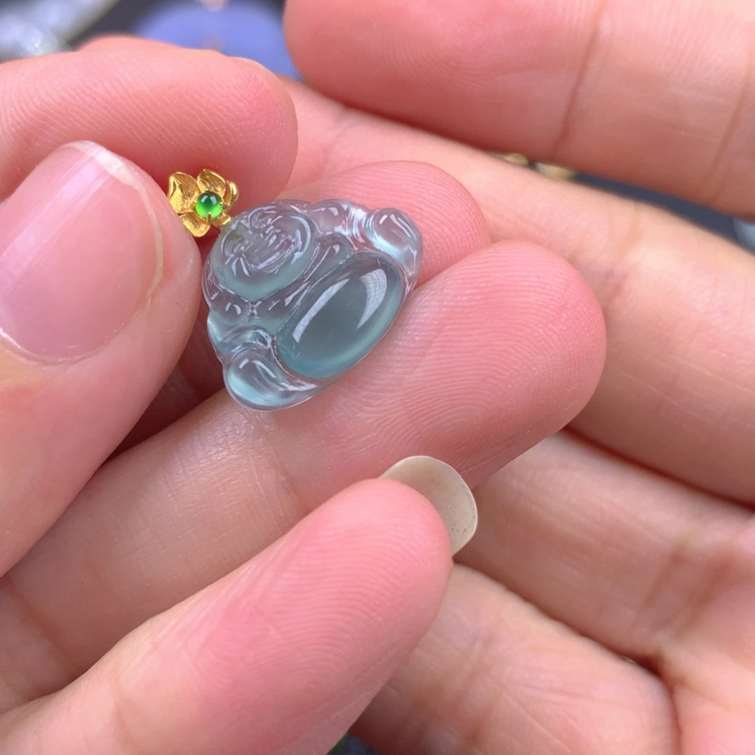 【闪购商品】翡翠18K金镶嵌颈饰翡翠