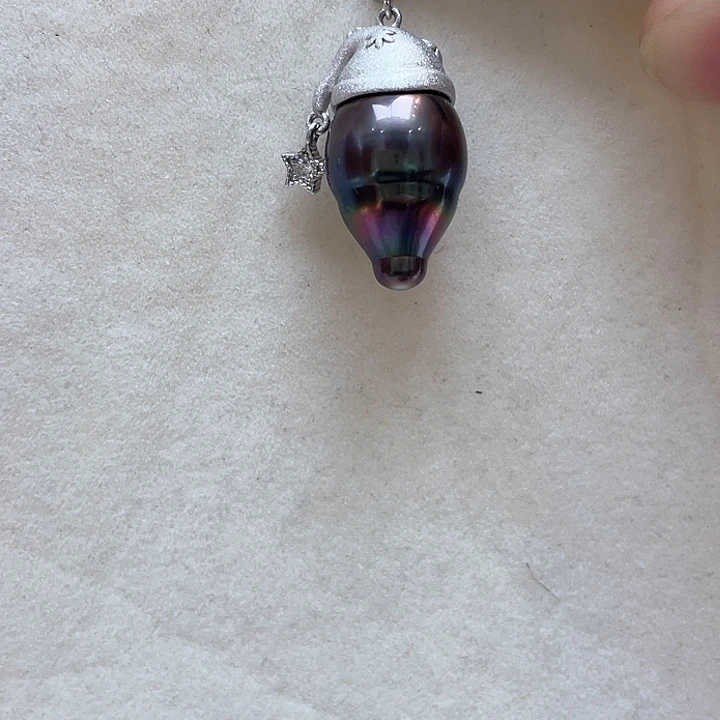 吊坠(不含链)海水珍珠银S925镶嵌