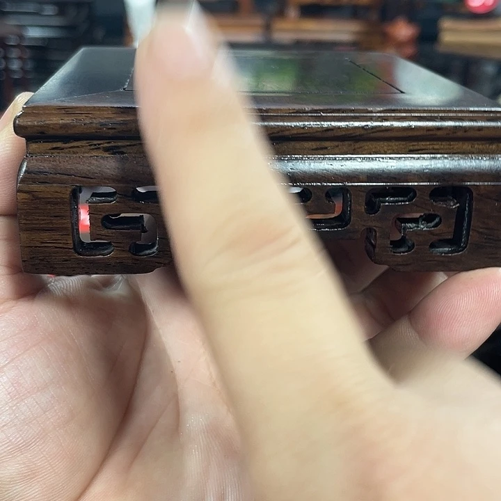 手工艺品琉璃红木底座工艺品