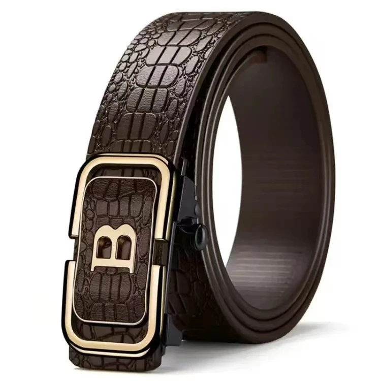 【专属福利】皮带男士无牙自动扣腰带时尚商务百搭腰带休闲皮带YH-D