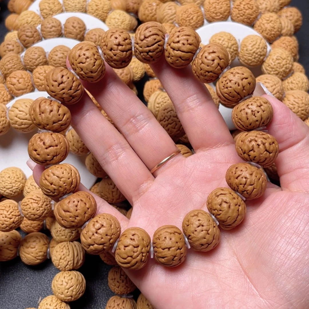 桃核手串废*纽扣手串