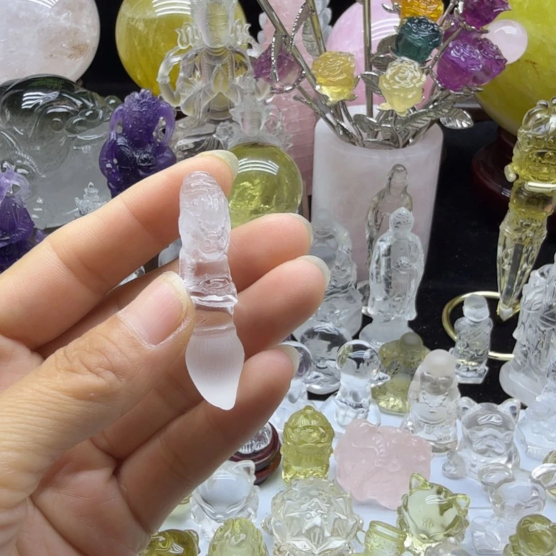 水晶摆件未镶嵌水晶云**儿