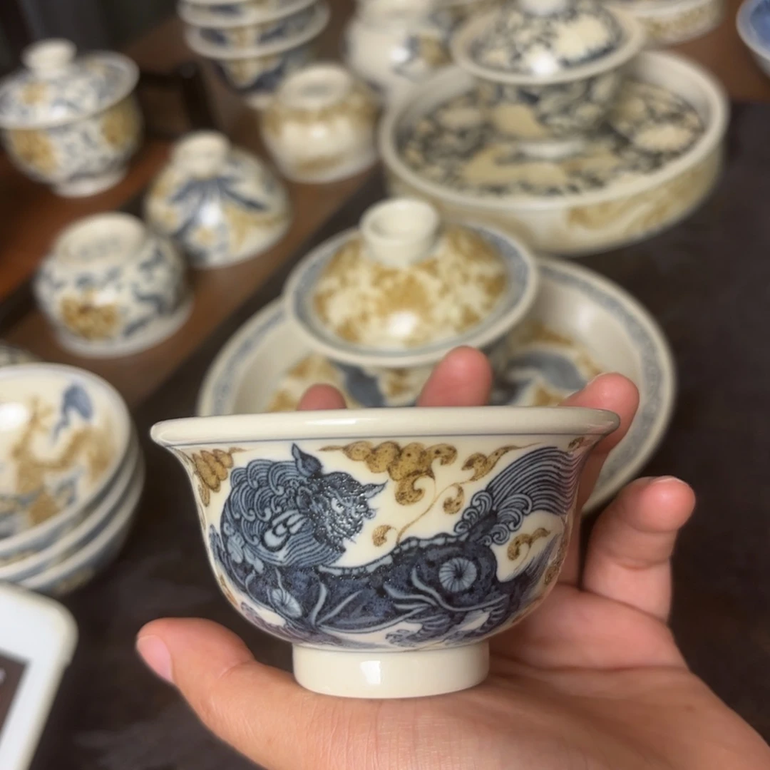 摆件景德镇手绘茶器