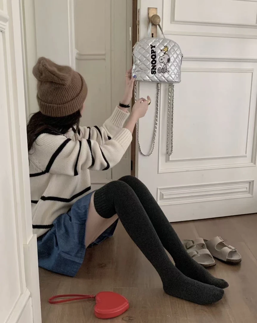 【韩国】过膝羊毛小腿袜（2双装）