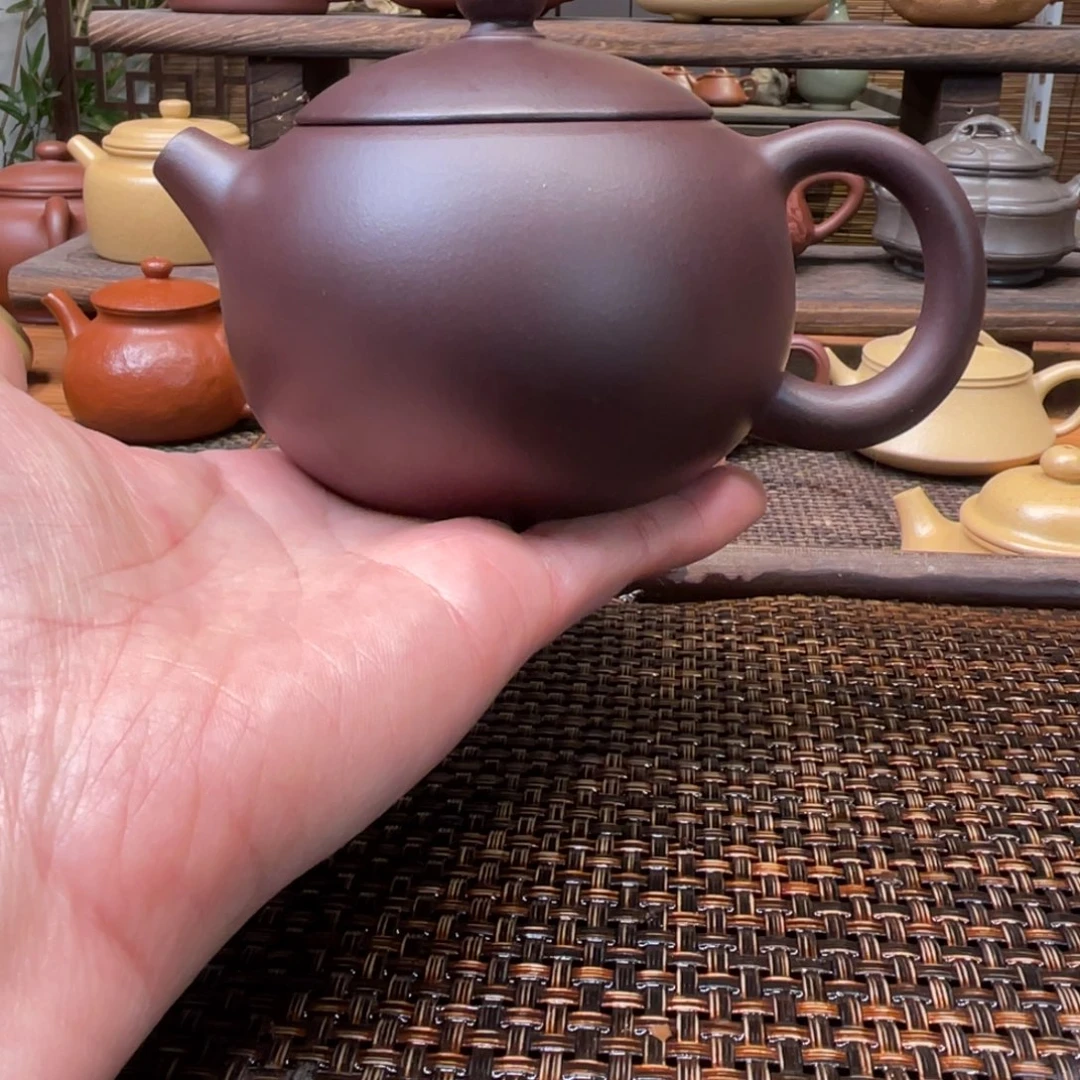 安***恙紫砂茶壶宜兴原矿紫砂手工制补