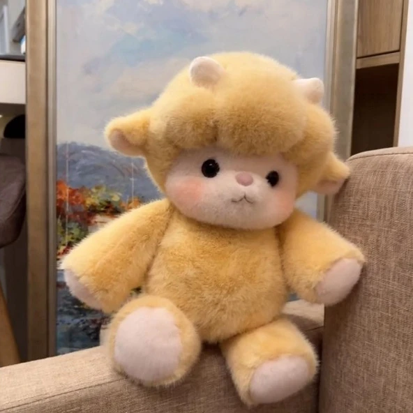 跑跑小羊玩偶十二生肖系列小羊米热泡芙陪睡毛绒玩具女孩礼物LU