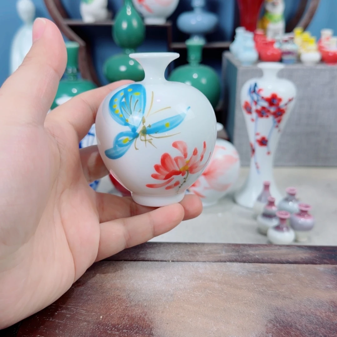 陶瓷手工小花器摆件