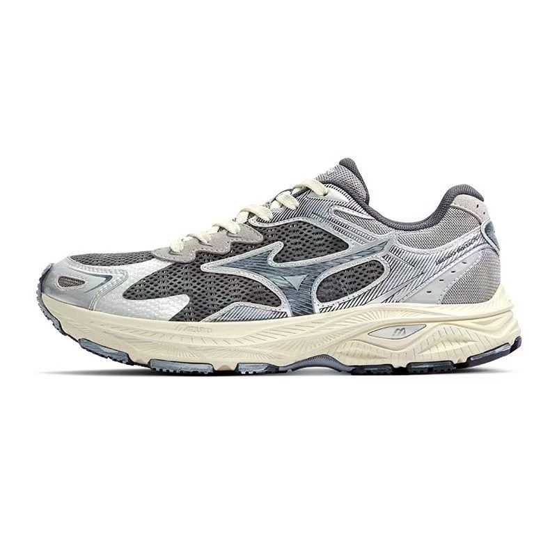 Mizuno/美津浓跑者美学RACER S渣渣灰/19透气防滑耐磨情侣款跑鞋