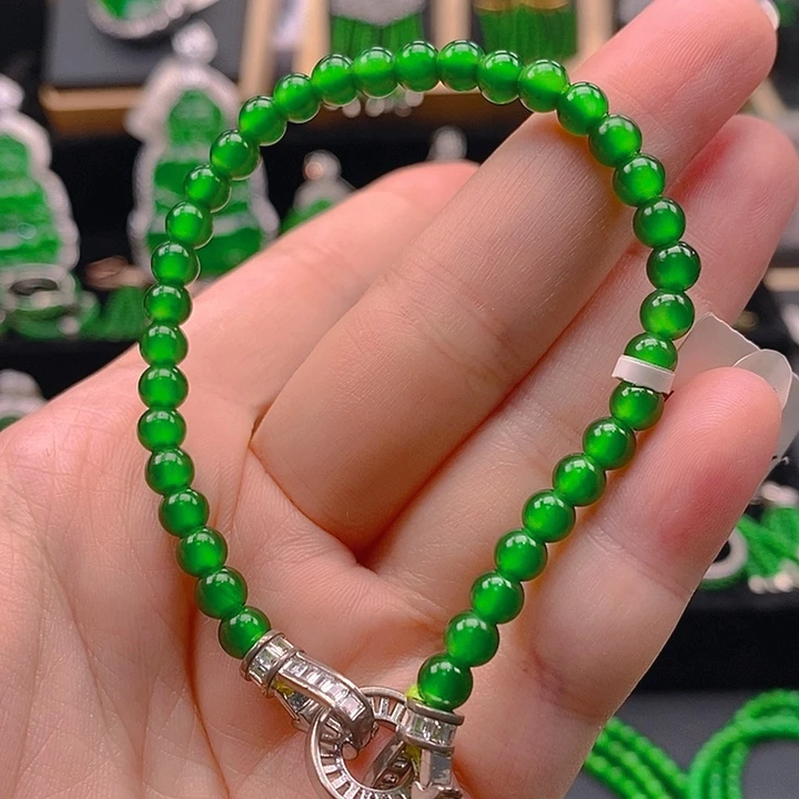 翡翠未镶嵌手链24665889