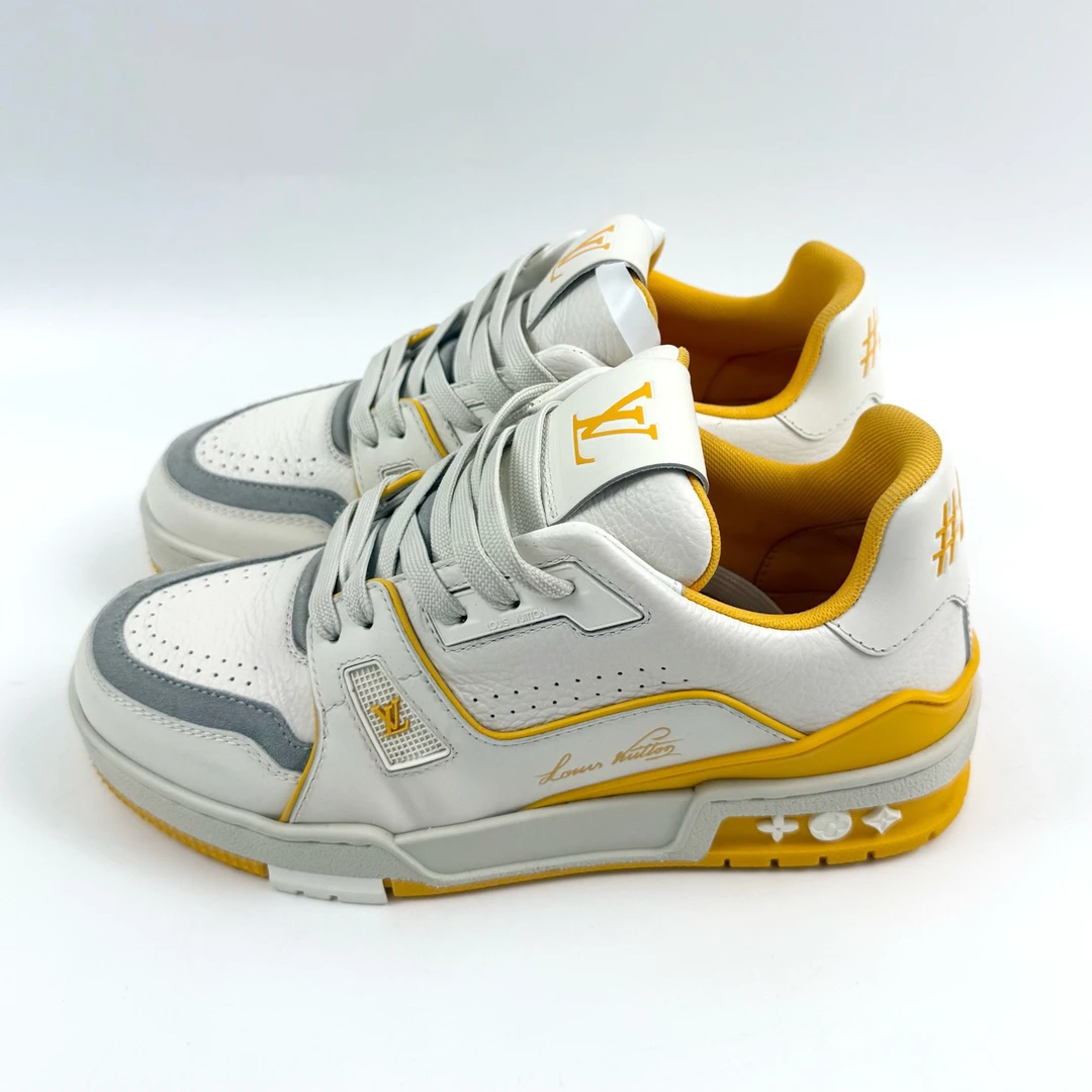 99新 LouisVuitton/路易威登 36.5码 trainer54白黄 XZ0320