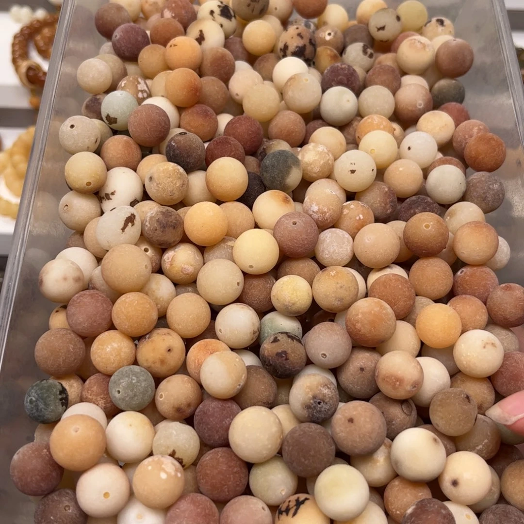 白玉菩提吊坠稀有色原籽30颗