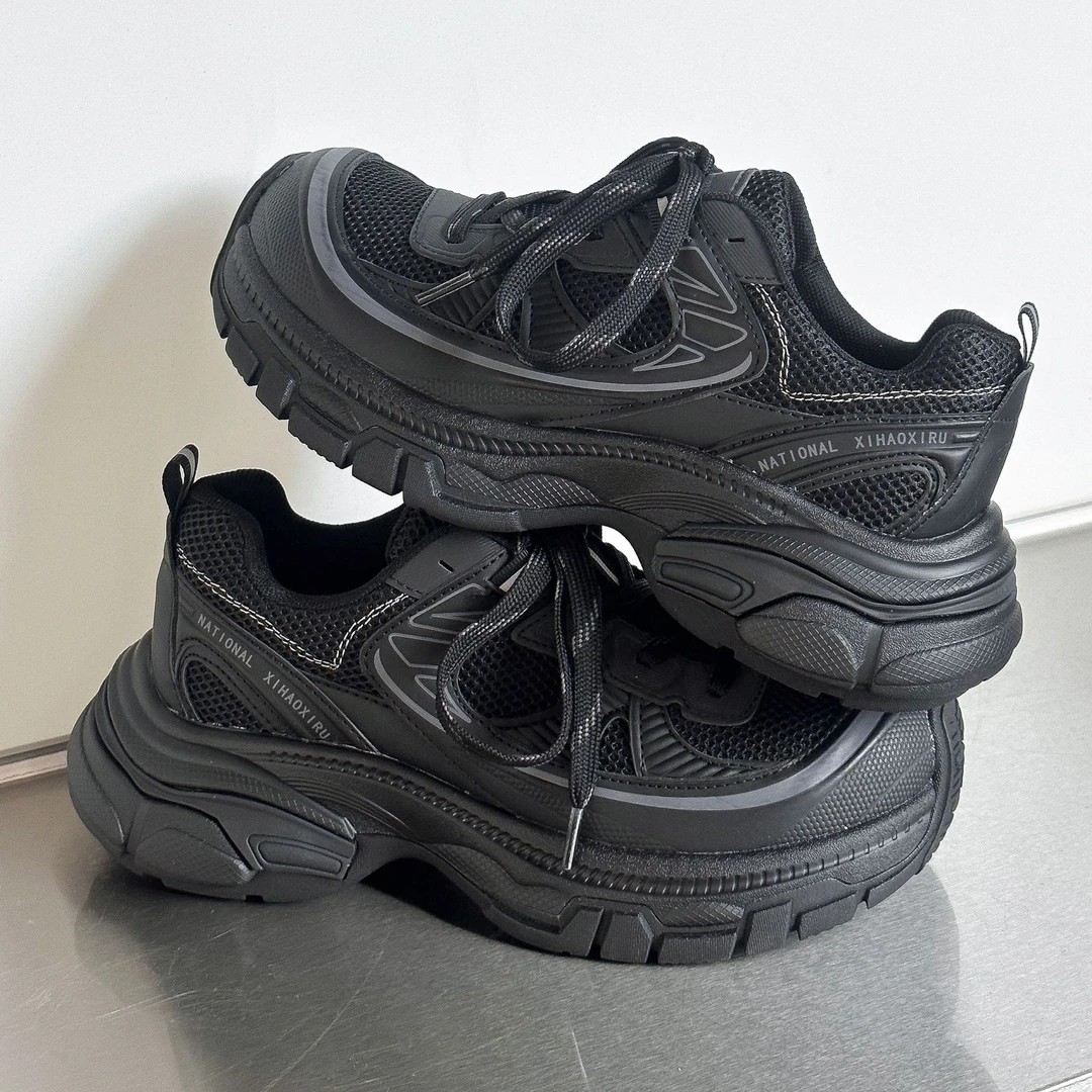 欧货陈太老爹鞋女2025新款秋季复古做旧厚底增高显脚小运动休闲鞋