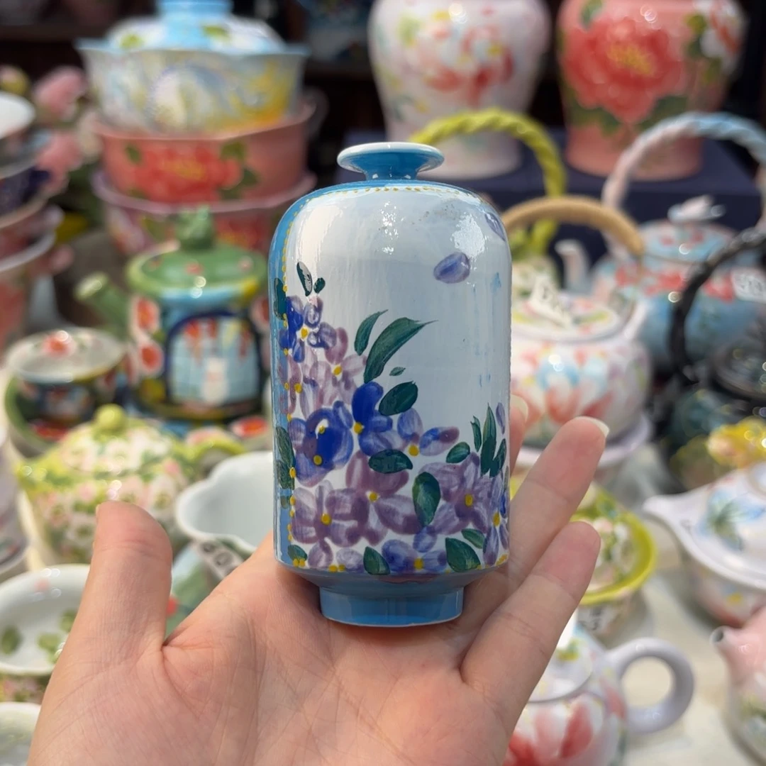 景德镇手绘高温釉下彩陶瓷茶具