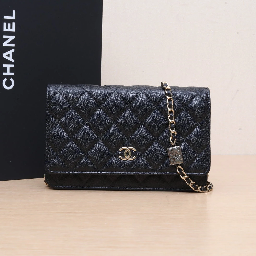 99新 Chanel/香奈儿 【念念】CF WOC 19cm 黑色包