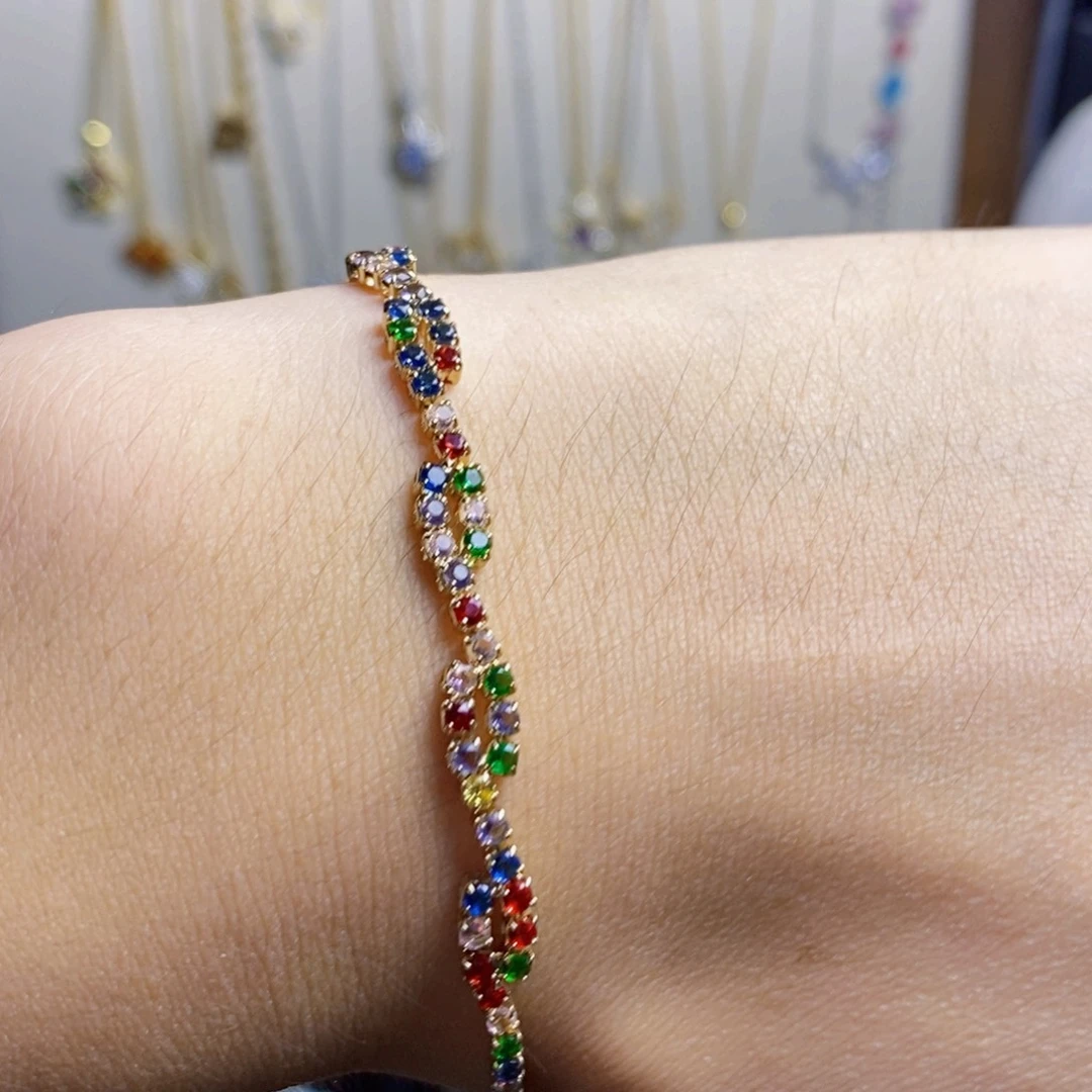 石英石铜合金手链