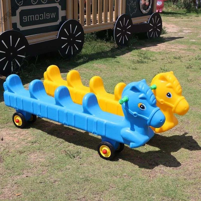 新疆西藏包邮幼儿园多人协力车动物滑行车儿童户外感统训练器材玩