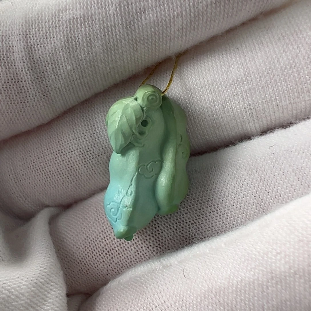 未镶嵌绿松石福豆10.5mm