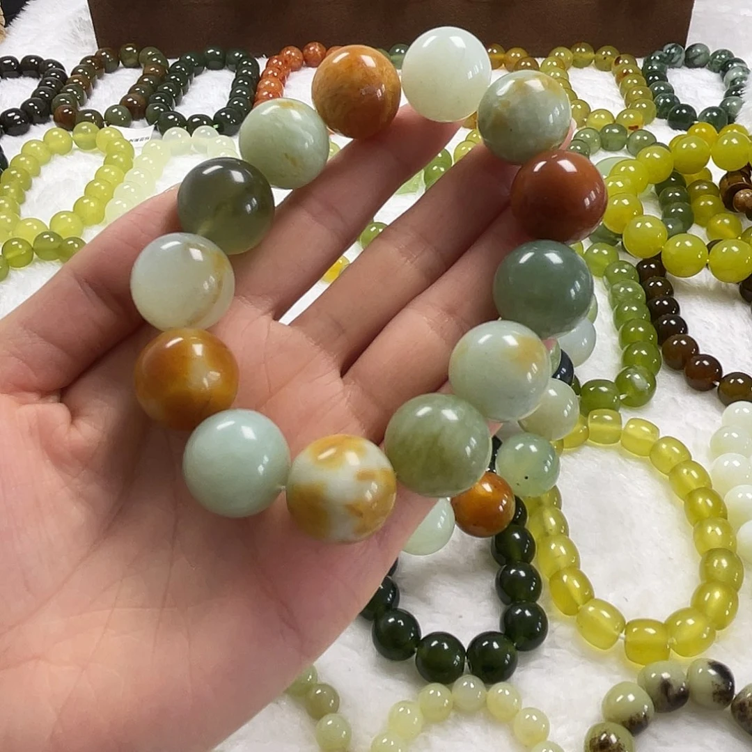 蛇纹石玉未镶嵌手串