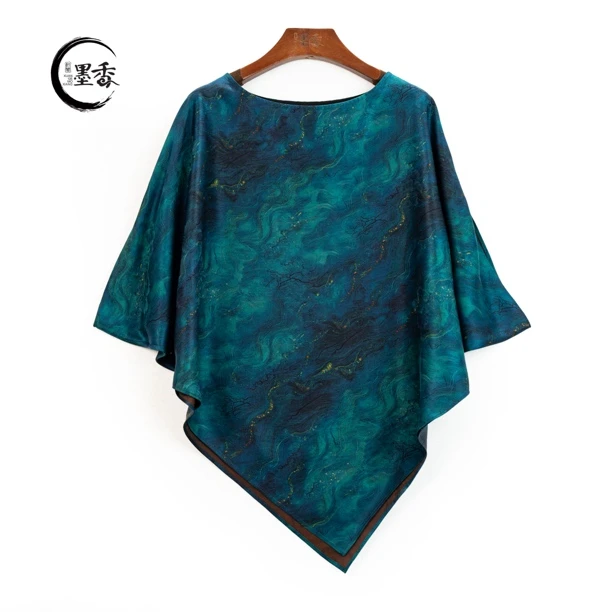 XuanGeMoXiang/轩阁墨香【星辰】新中式休闲香云纱百搭上衣MX661571