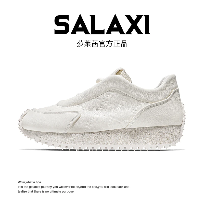 SALAXI/莎莱茜2025秋新品轻奢舒适百搭阿甘鞋明星同款男女运动鞋