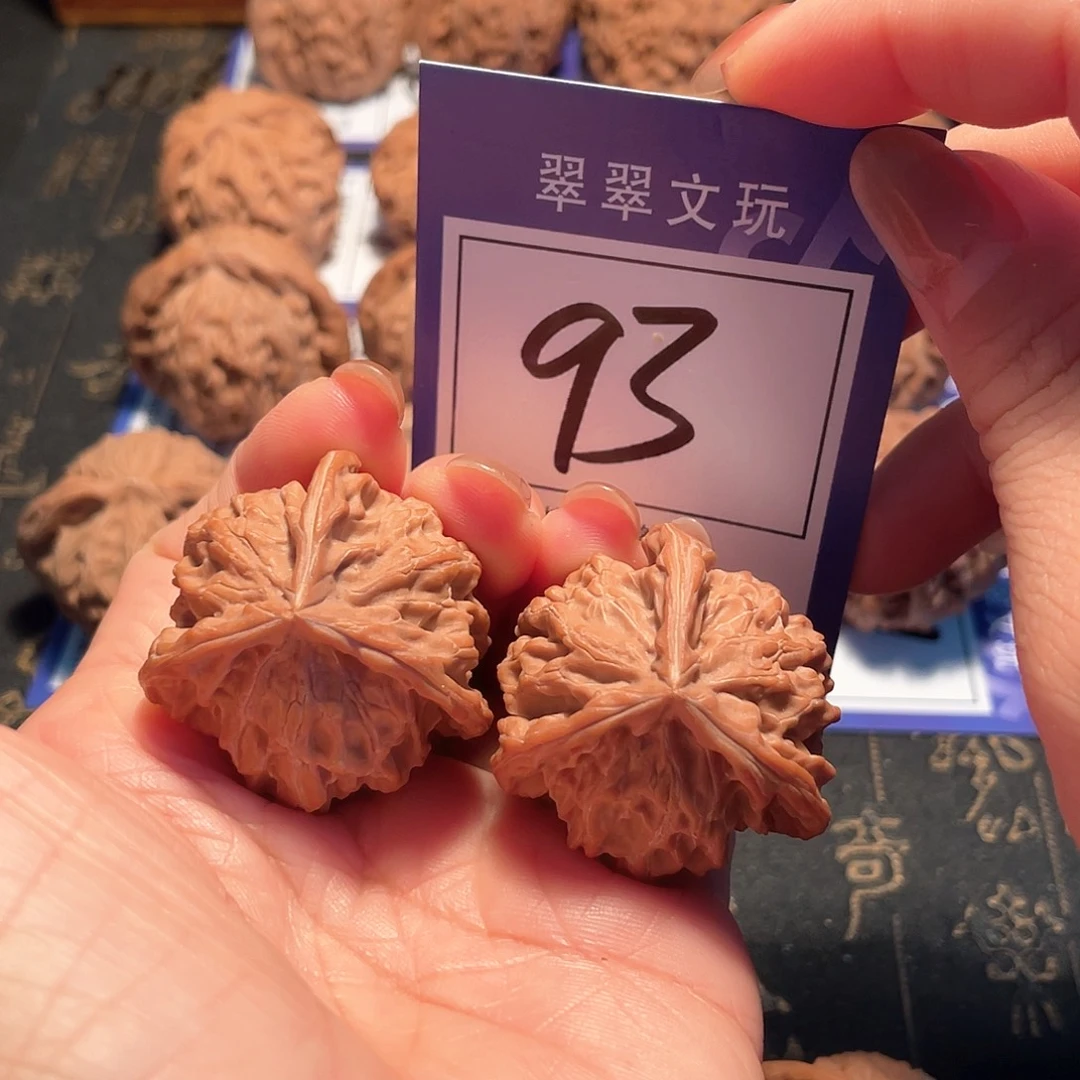 桃核把件93号全品三棱3.6