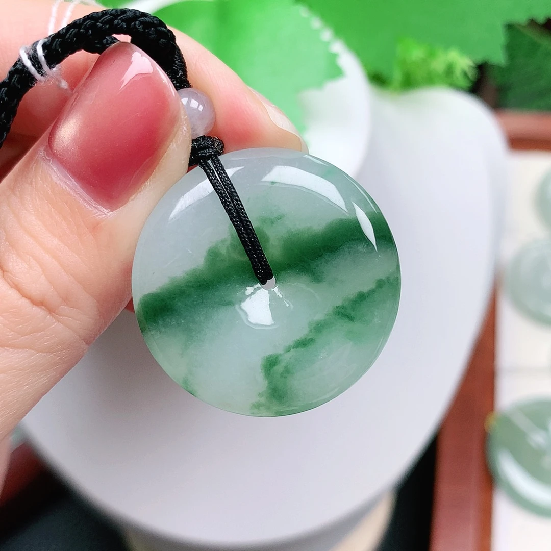 翡翠未镶嵌颈饰平安29-5.8