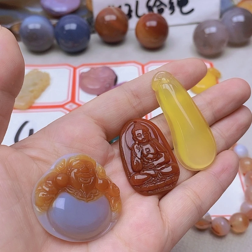 【闪购商品】玛瑙/玉髓未镶嵌珠宝半成品我***呆