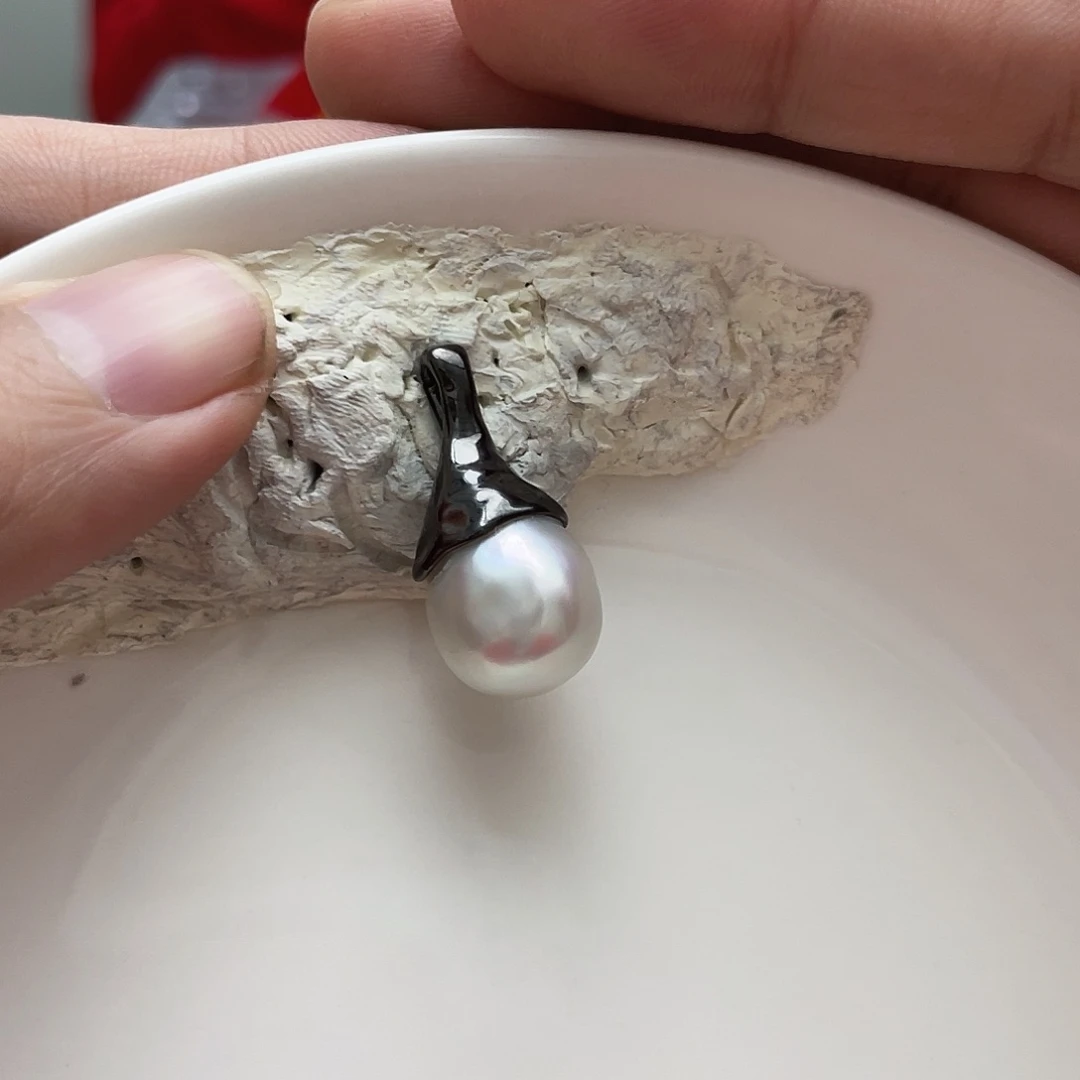 海水珍珠颈饰银S925镶嵌