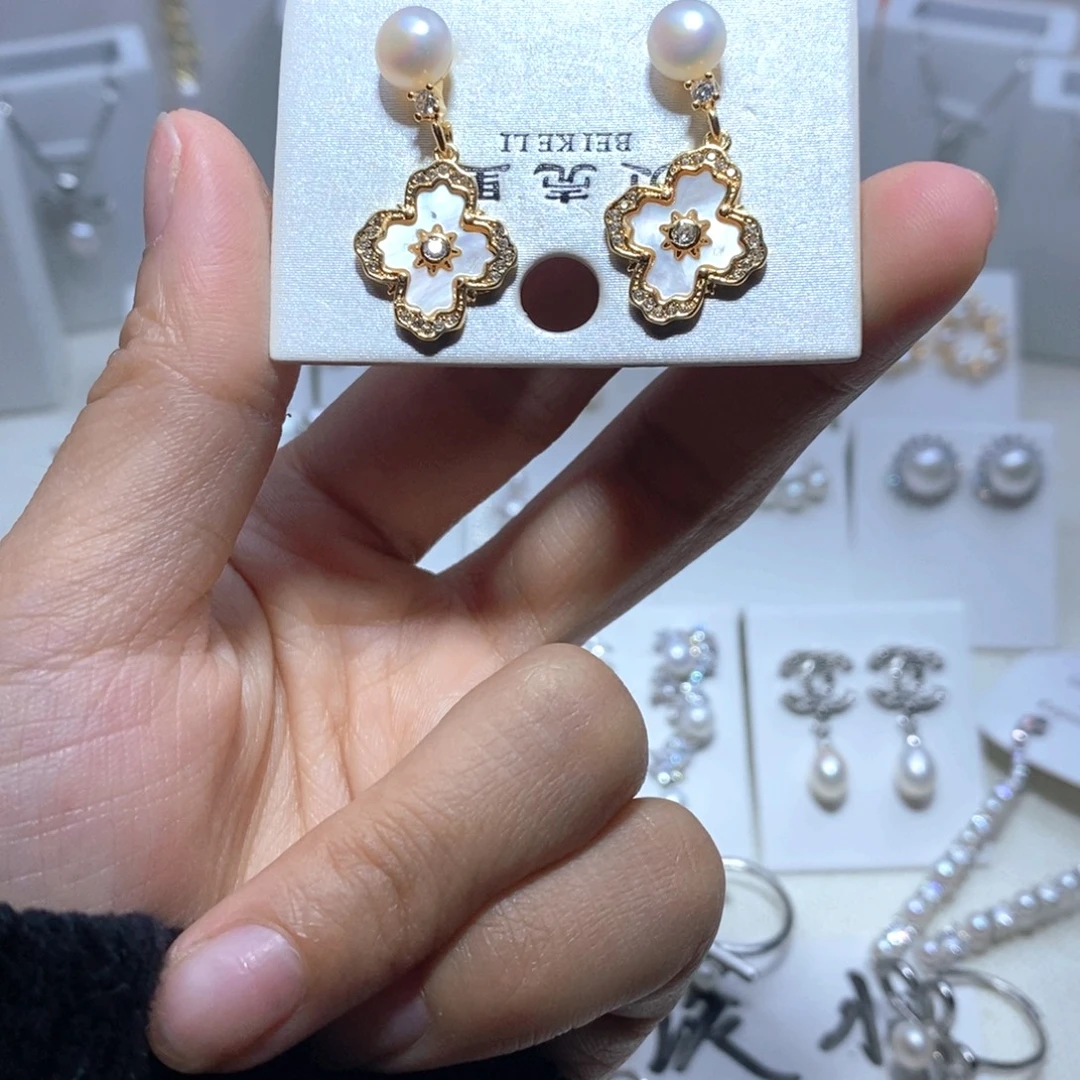 未镶嵌淡水珍珠耳饰