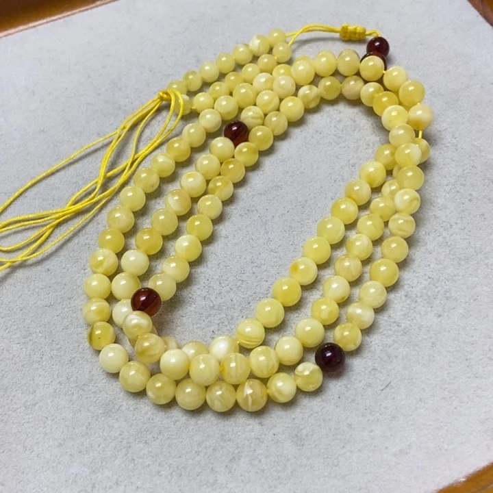 裸石蜜蜡未镶嵌串