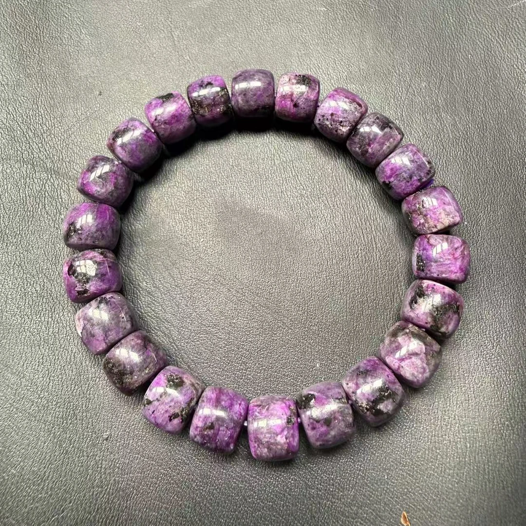 紫舒老油紫10mm带皮手串005  多样性发一