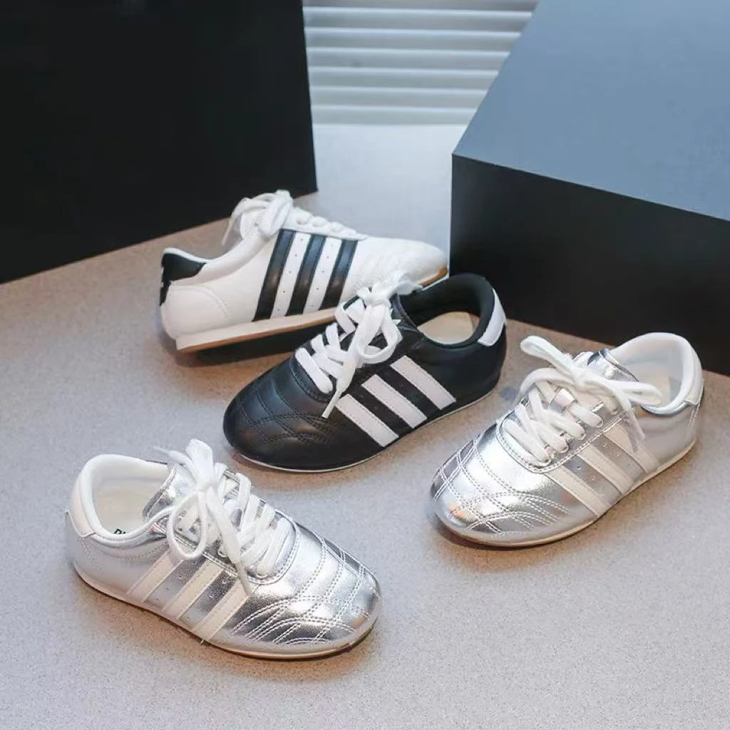 女童鞋儿童德训鞋2025秋季新款男童软底运动阿甘鞋中大童休闲板鞋