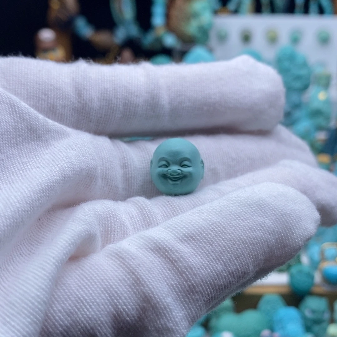 E***博绿松石未镶嵌挂件