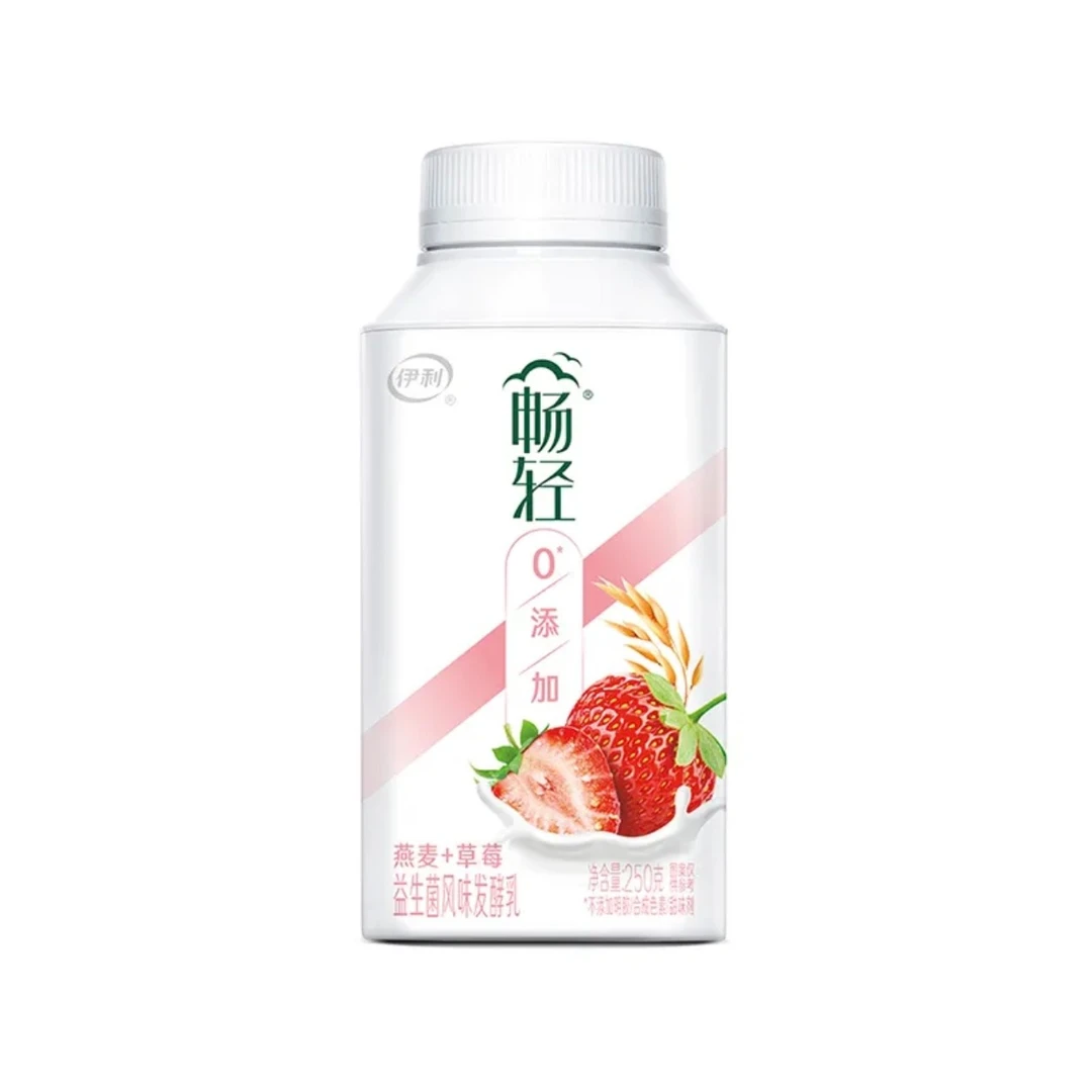 【特价】伊利畅轻酸奶燕麦+草莓250g/瓶（临期2-7天）2764